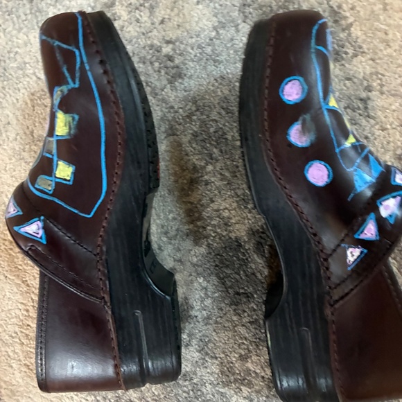 HAnd Painted Dansko Clogs - Picture 6 of 8